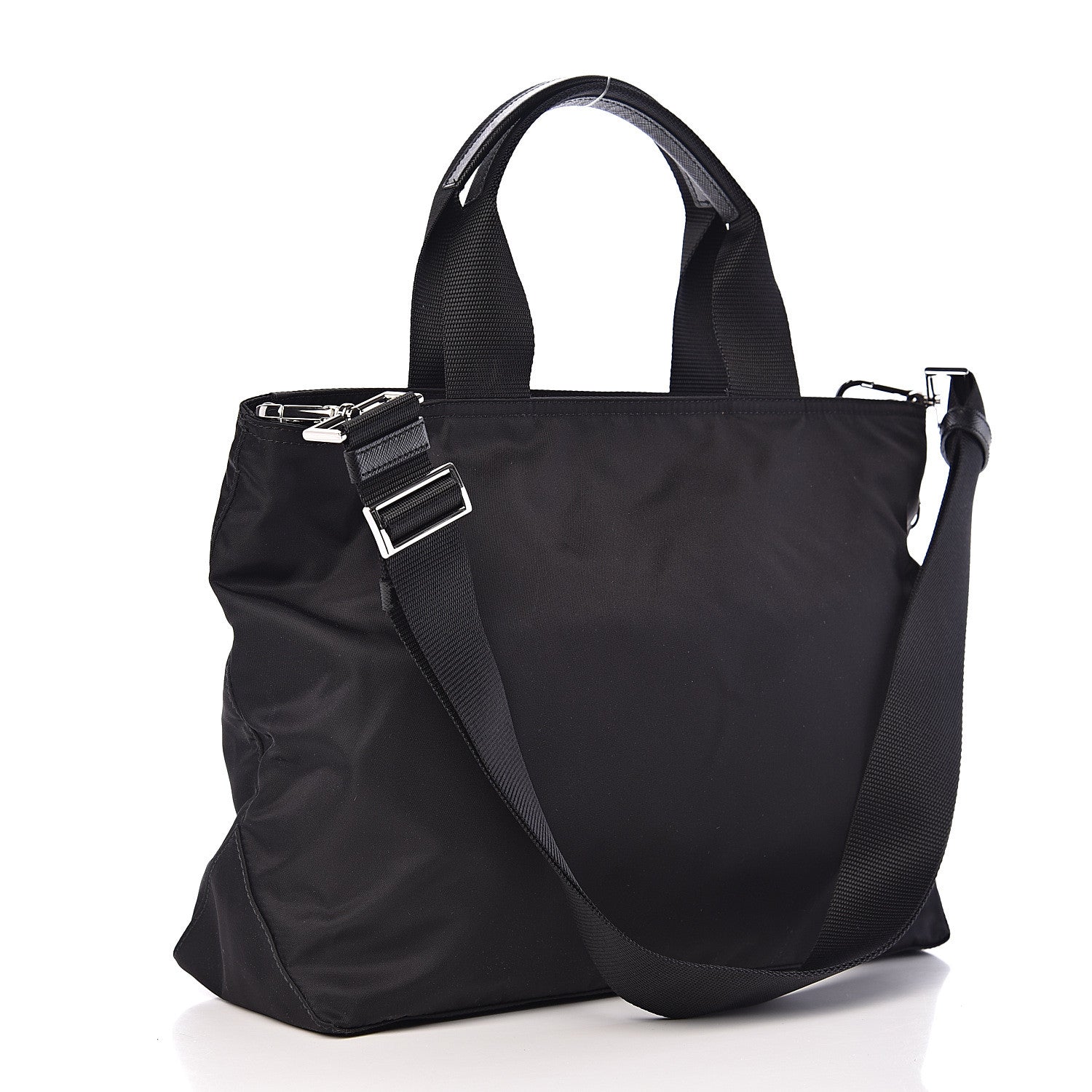 Prada Tessuto Nylon Tote Black 2 of 8