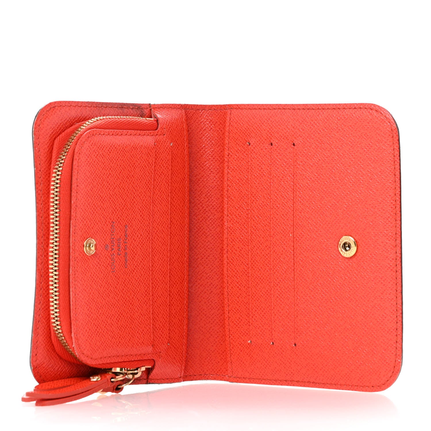Louis Vuitton Monogram Insolite Coin Purse Wallet Red 5 of 11
