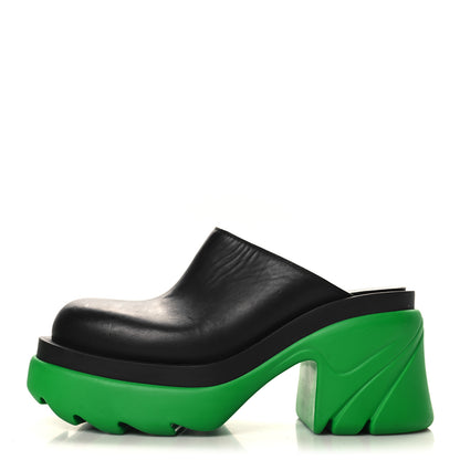 Bottega Veneta Calfskin Flash Pump Clogs 36 Black Grass 1 of 9