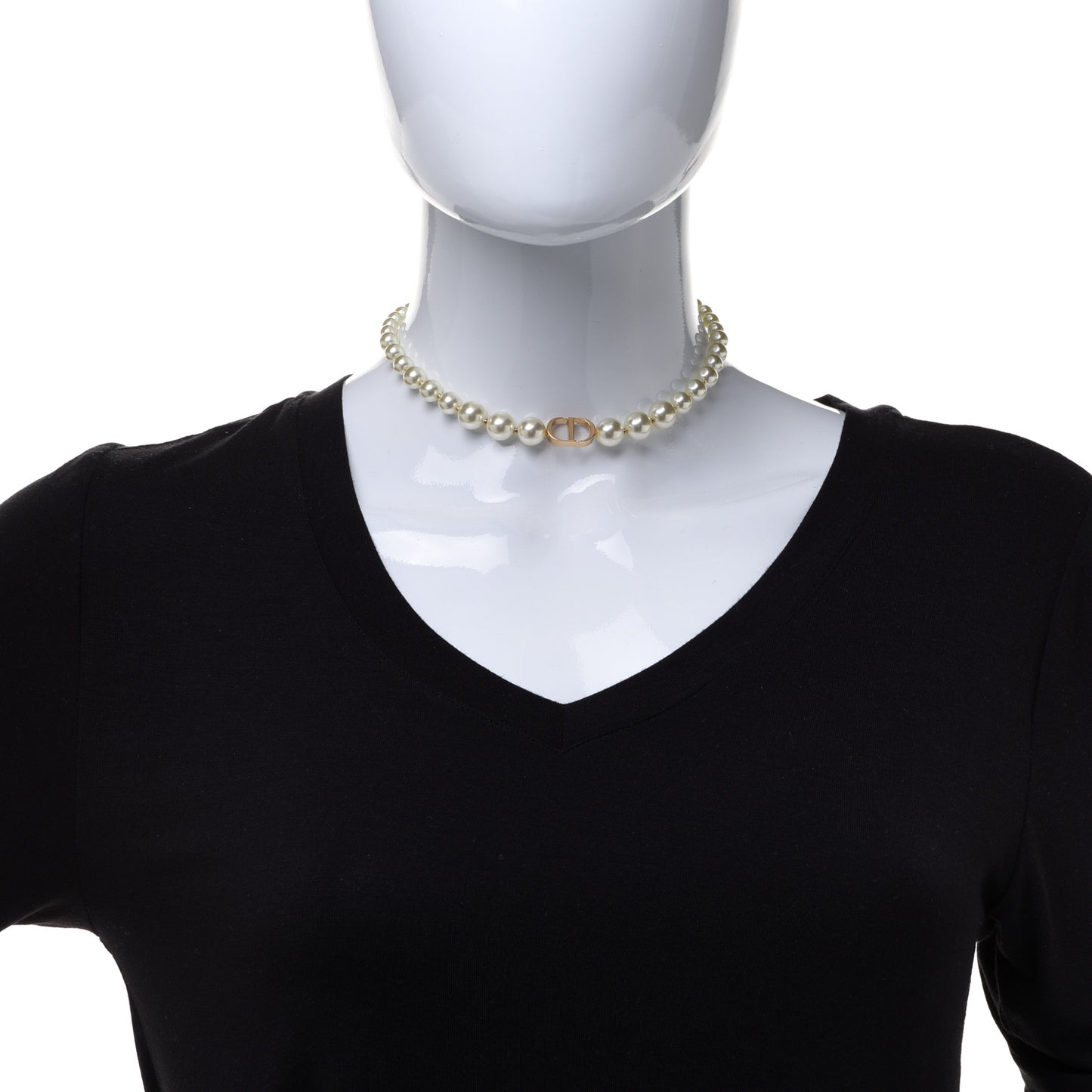 Pearl 30 Montaigne Choker Necklace Gold