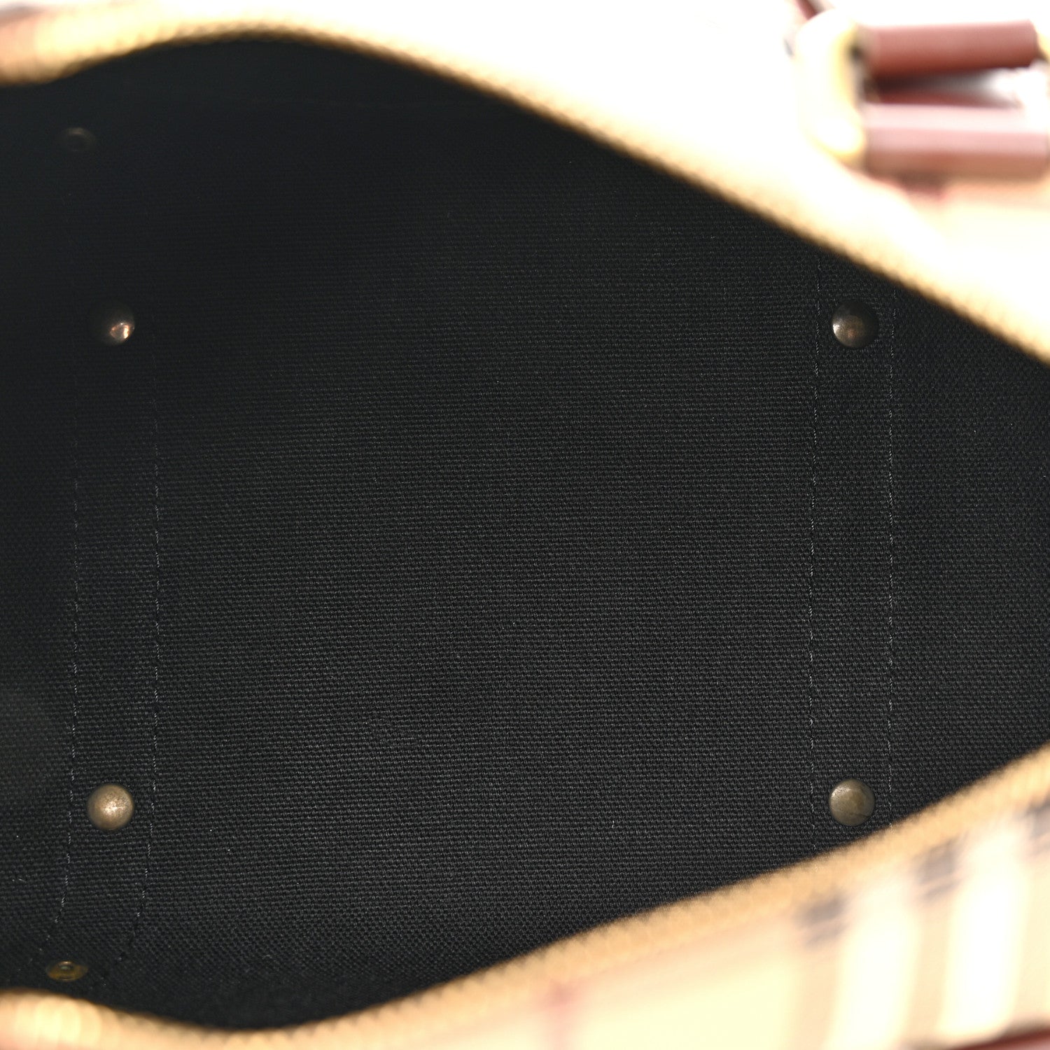 Burberry Haymarket Check Studded Bowler Brown 5 of 11