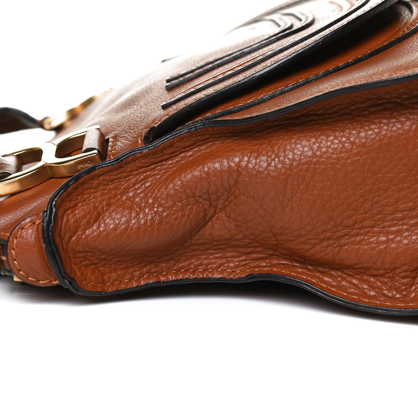 Calfskin Medium Marcie Satchel Tan