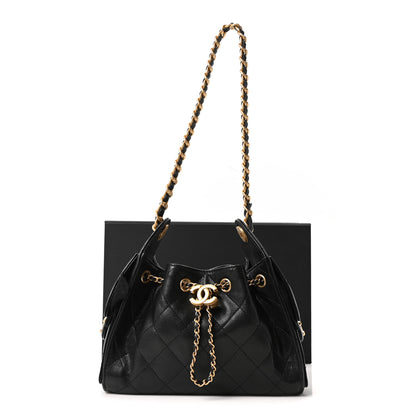 Chanel Caviar Quilted Mini Chanel 25 Handbag Black 11 of 11