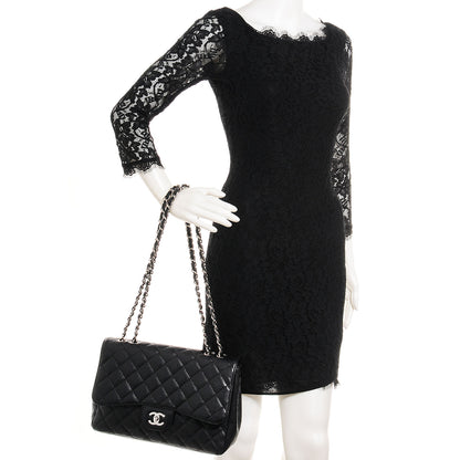 Chanel Caviar Jumbo Single Flap Black 2 of 8