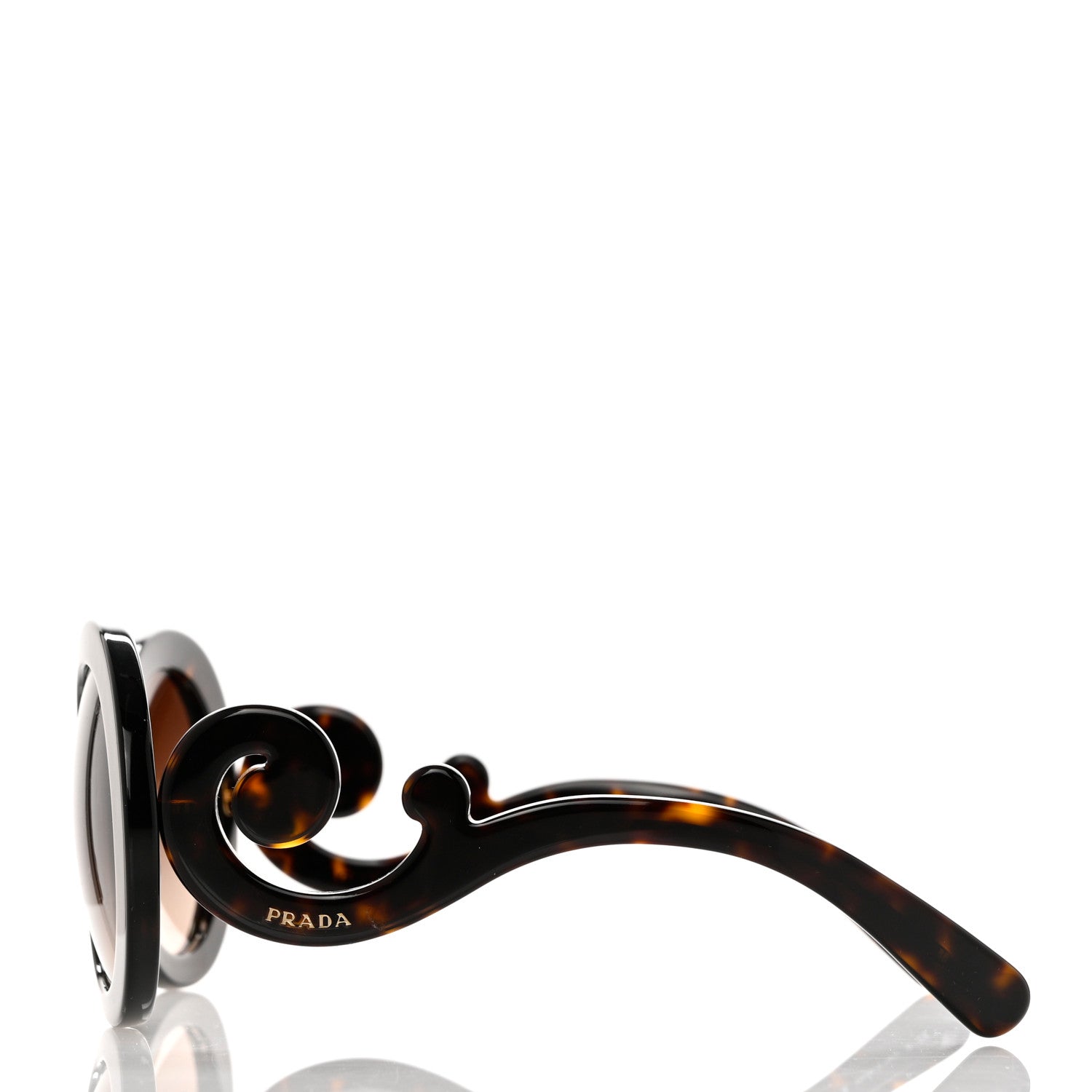 Prada Baroque Sunglasses SPR 27N Tortoise 3 of 8