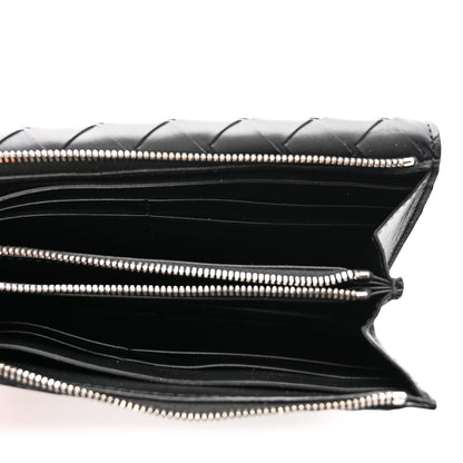 Bottega Veneta Nappa Intrecciato Continental Flap Wallet Black 6 of 7