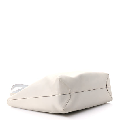 Hermes Veau Sikkim Taurillon Clemence Double Sens 36 Reversible Tote Bleu Pale Gris Perle 6 of 17