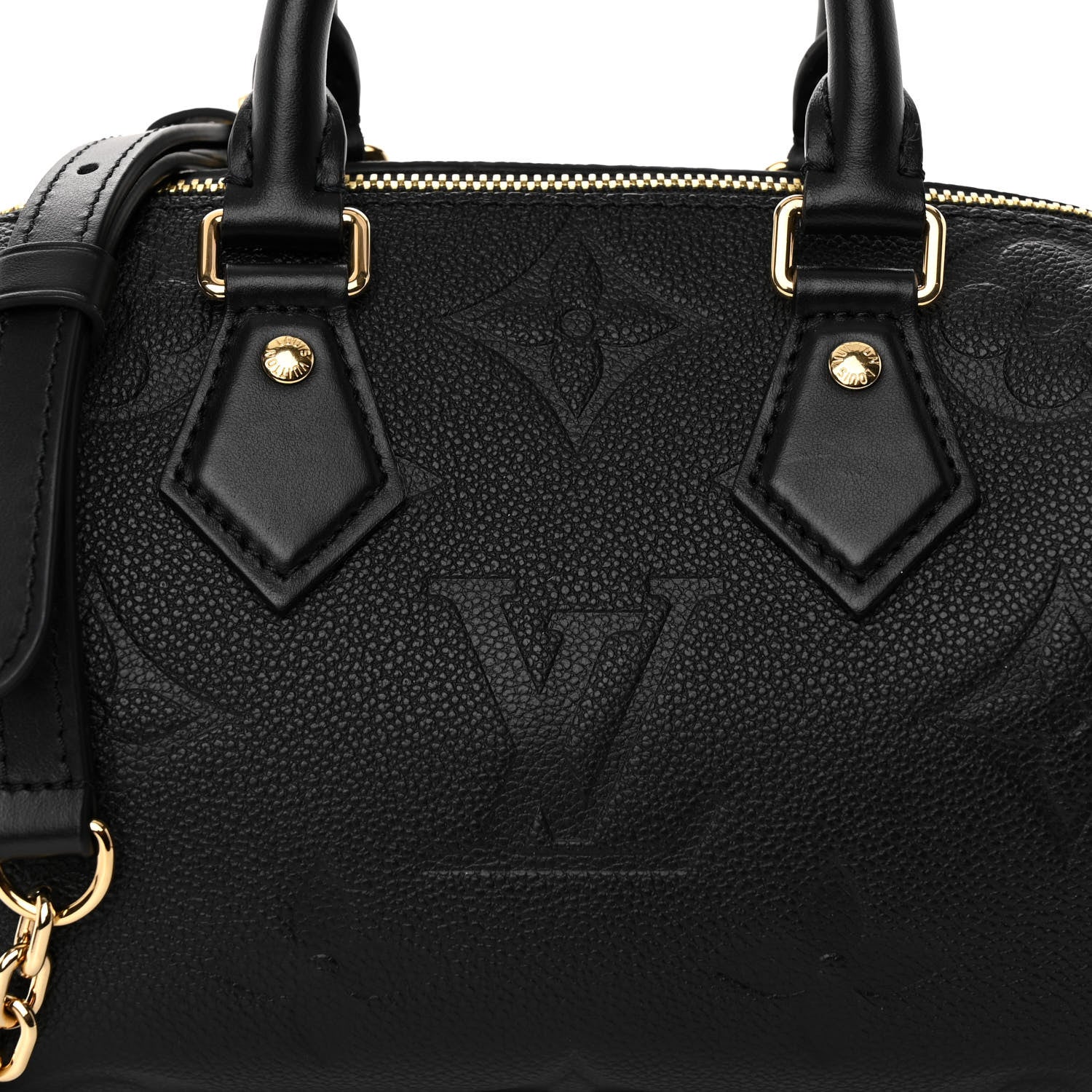Louis Vuitton Empreinte Monogram Giant Speedy Bandouliere 20 Black 7 of 9