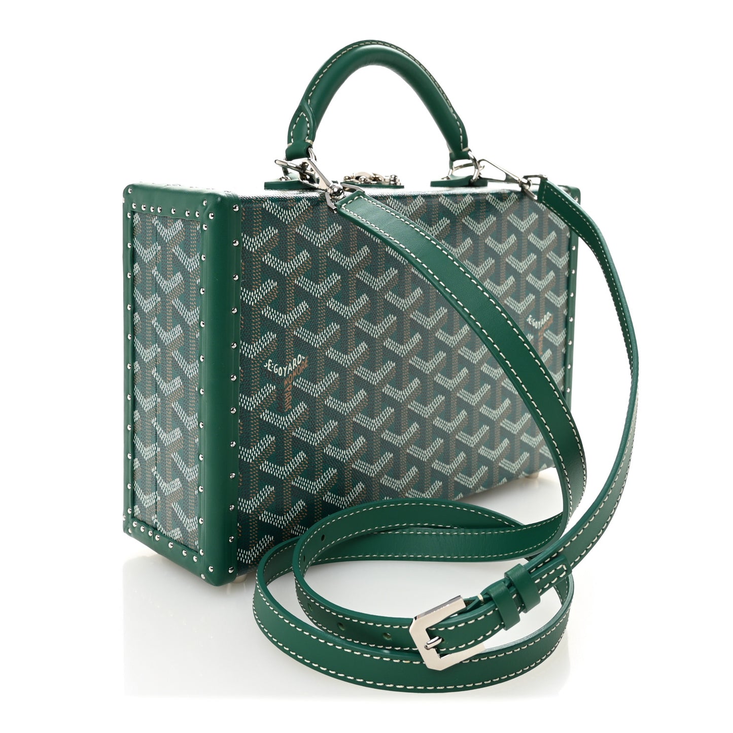 Goyardine Grand Hotel Trunk Bag Green