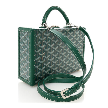 Goyard Goyardine Grand Hotel Trunk Bag Green 3 of 10