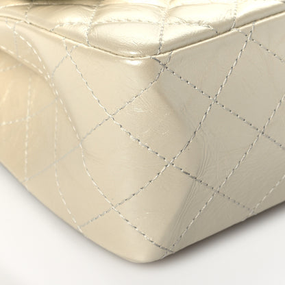 Chanel Metallic Aged Calfskin Quilted 2.55 Reissue 226 Flap White 5 of 10