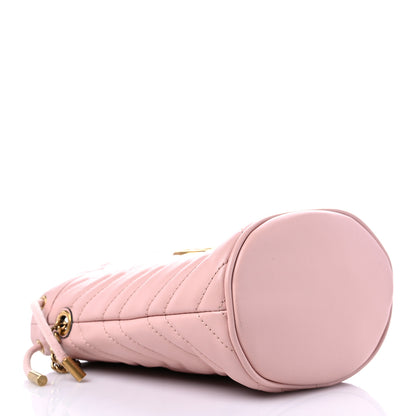 Gucci Calfskin Matelasse Mini GG Marmont 2.0 Bucket Bag Perfect Pink 4 of 11