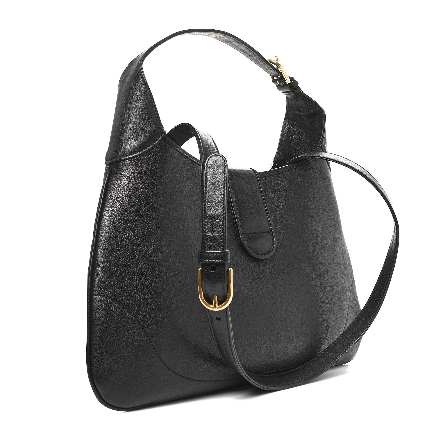 Gucci Goatskin Medium Aphrodite Shoulder Bag Black 3 of 11