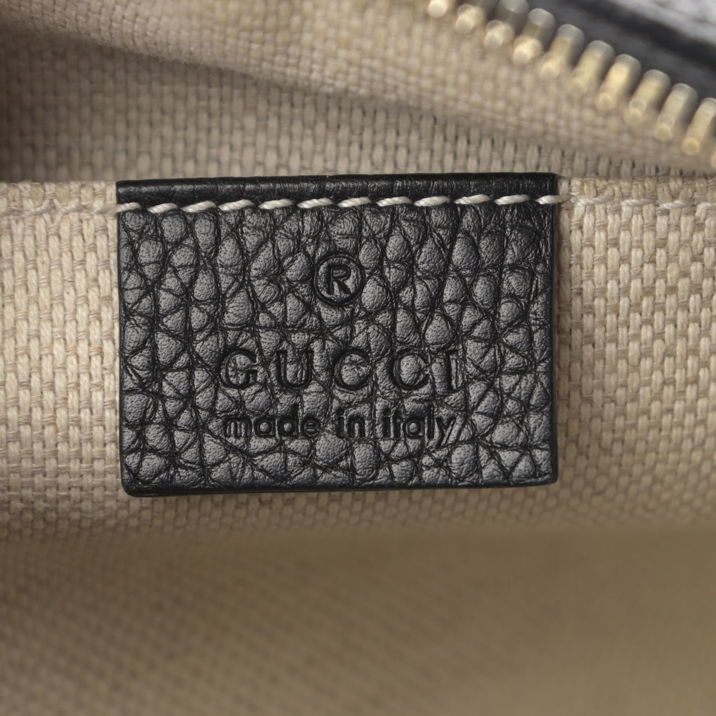 Pebbled Calfskin Small Soho Disco Bag Black