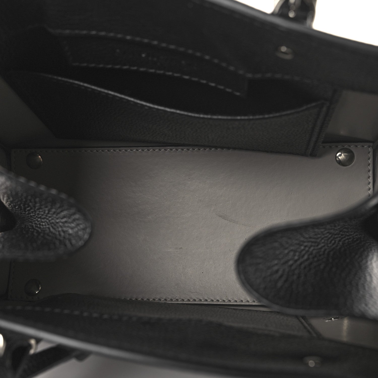 Balenciaga Grained Calfskin Papier Mini A4 Zip Around Tote Black 6 of 11