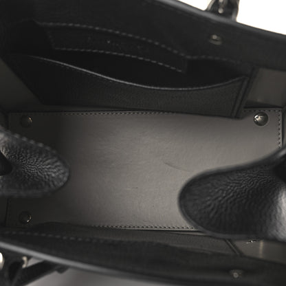 Balenciaga Grained Calfskin Papier Mini A4 Zip Around Tote Black 6 of 11