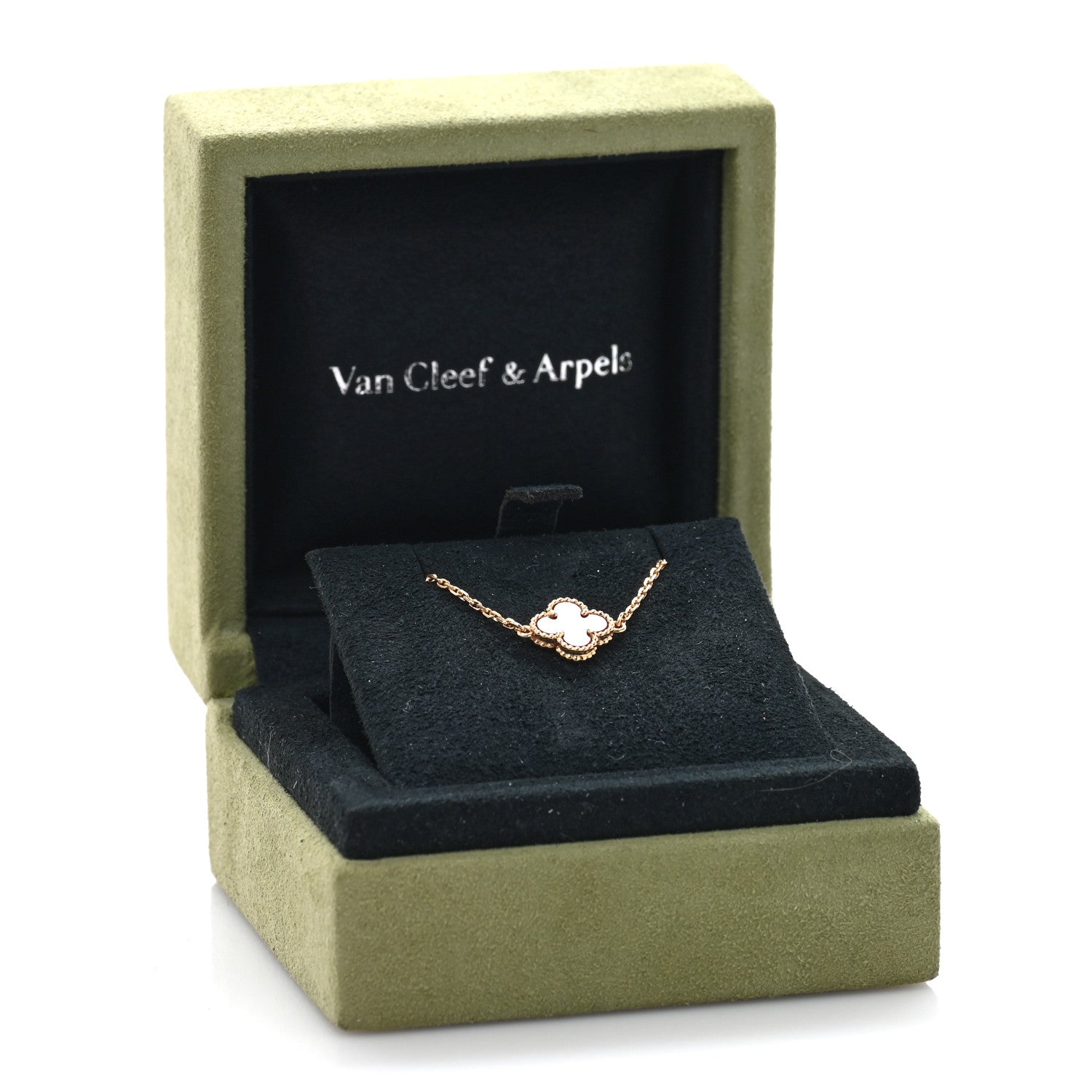 Van Cleef & Arpels 18K Rose Gold Carnelian Sweet Alhambra Bracelet 4 of 4