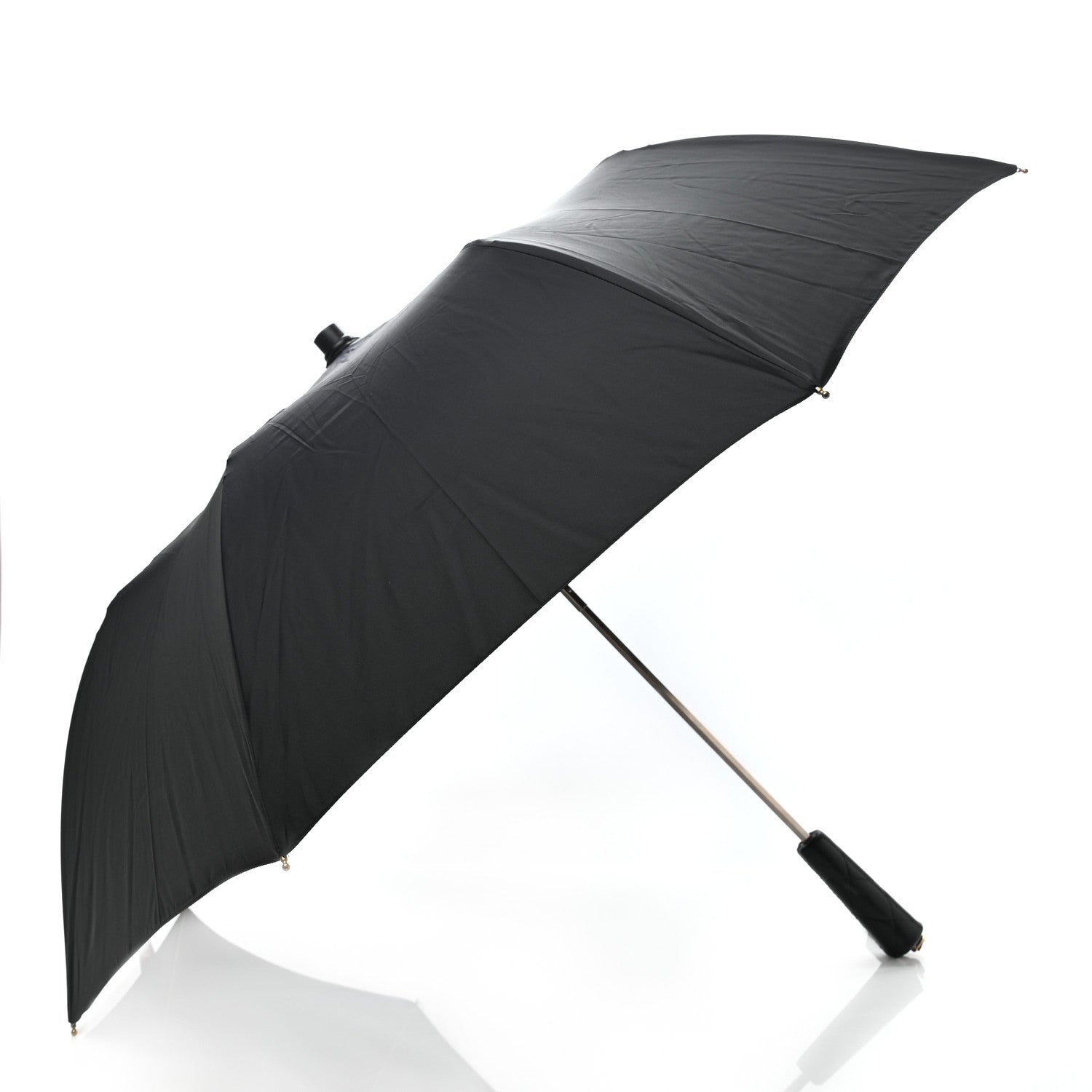 Chanel Nylon Lambskin Quilted Umbrella With Case Black 1 of 7