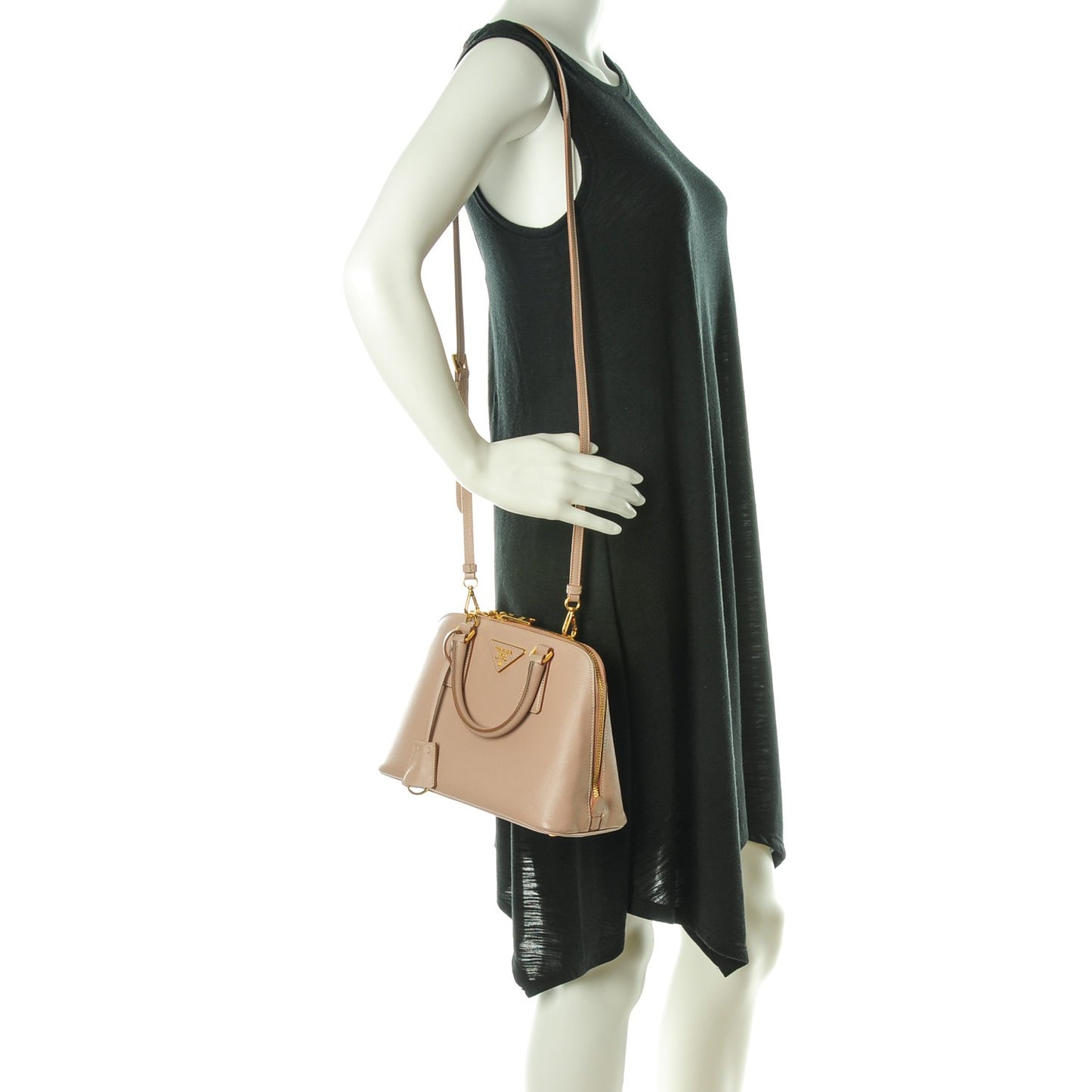 Saffiano Lux Mini Promenade Tote Cammeo
