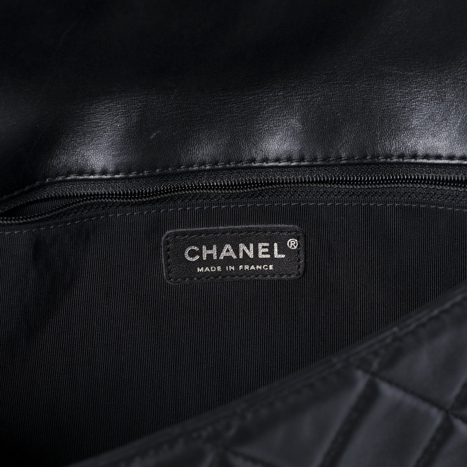 Chanel Lambskin Quilted Jumbo Roll 2.55 Reissue Clutch Black 5 of 10