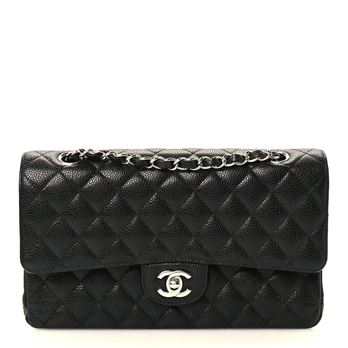 Chanel Caviar Quilted Medium Double Flap Black 1 of 11