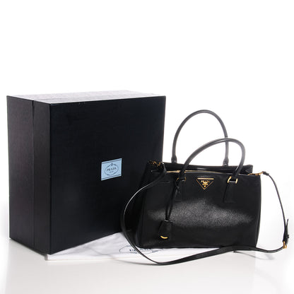 Prada Saffiano Lux Medium Tote Nero Black 5 of 10