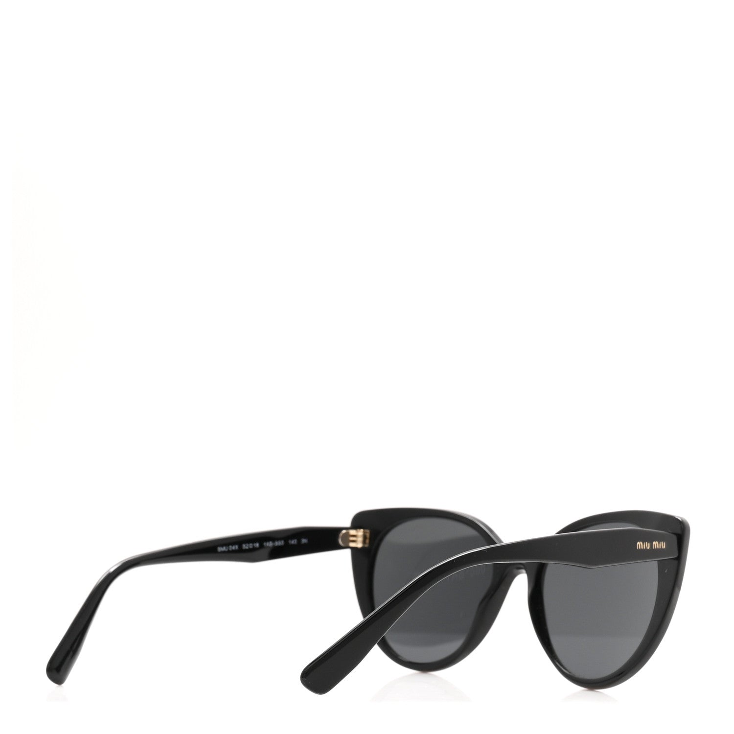 Miu Miu Acetate Cat Eye Sunglasses SMU 05X Black 4 of 7