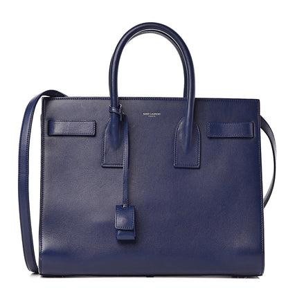Saint Laurent Calfskin Small Sac De Jour New Marine 1 of 10