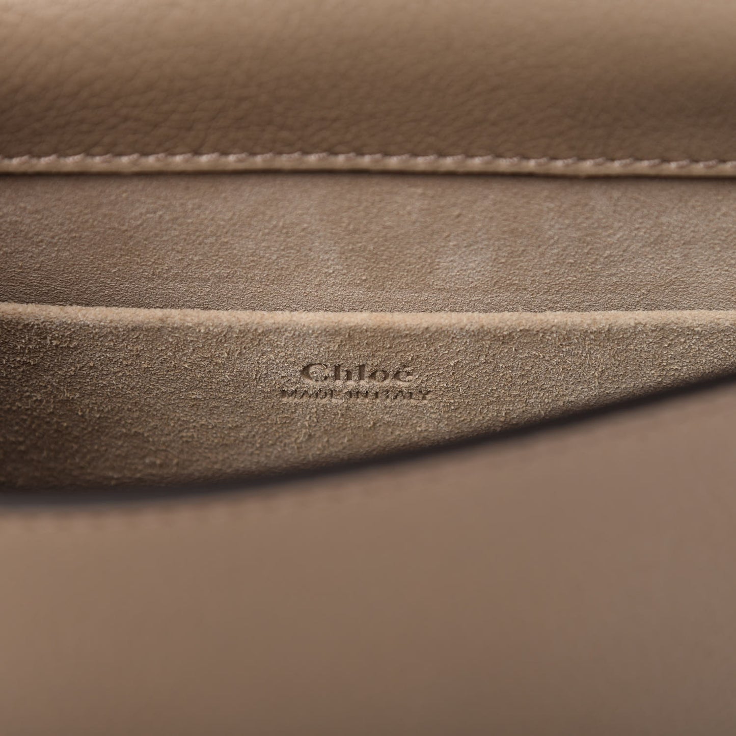 Calfskin Suede Small Nile Bracelet Bag Motty Grey