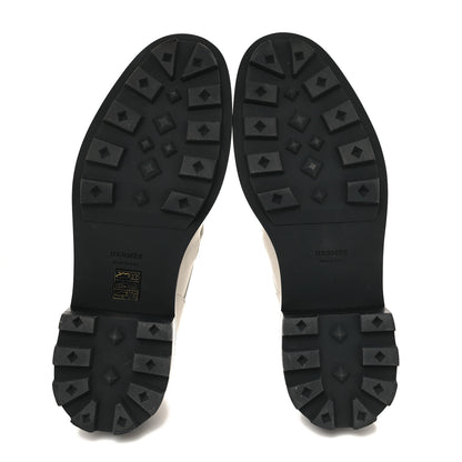 Hermes Glossed Calfskin First Derby 39 Beige Glaise 5 of 9