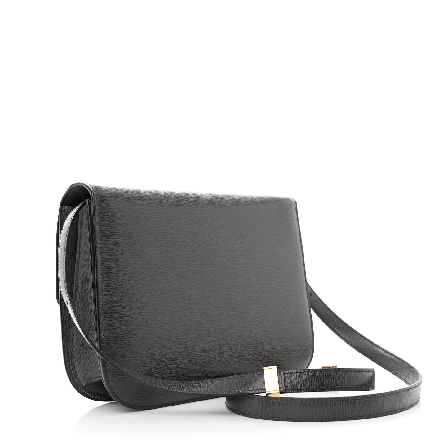 Liege Calfskin Medium Classic Box Flap Bag Grey