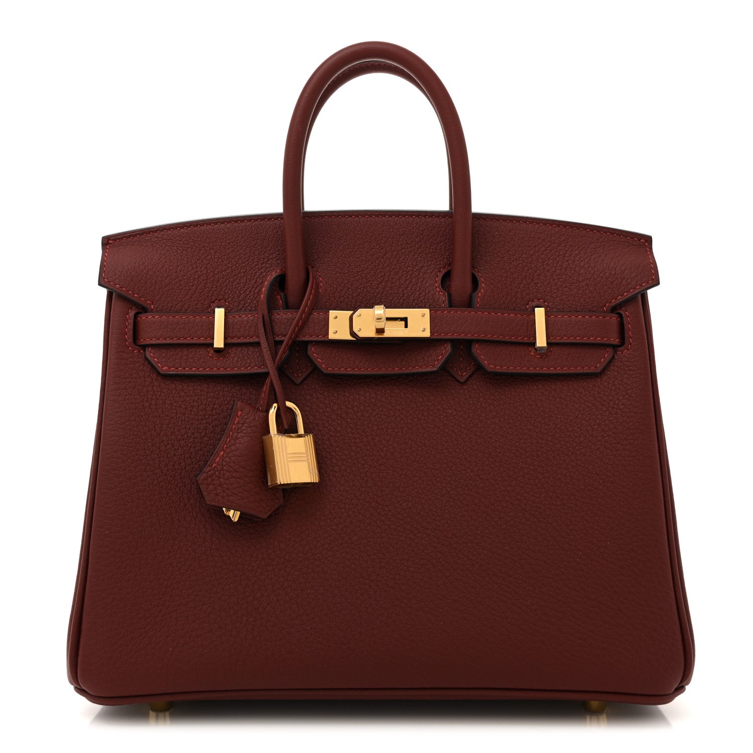 Hermes Togo Birkin 25 Rouge H 1 of 10