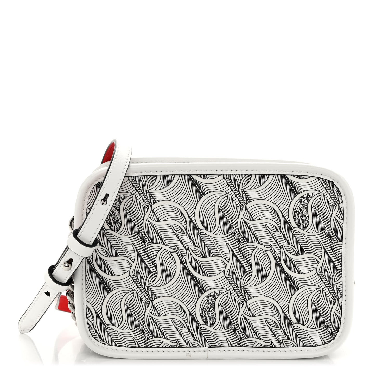 Calfskin Small Loubinth Radioloubi White Black