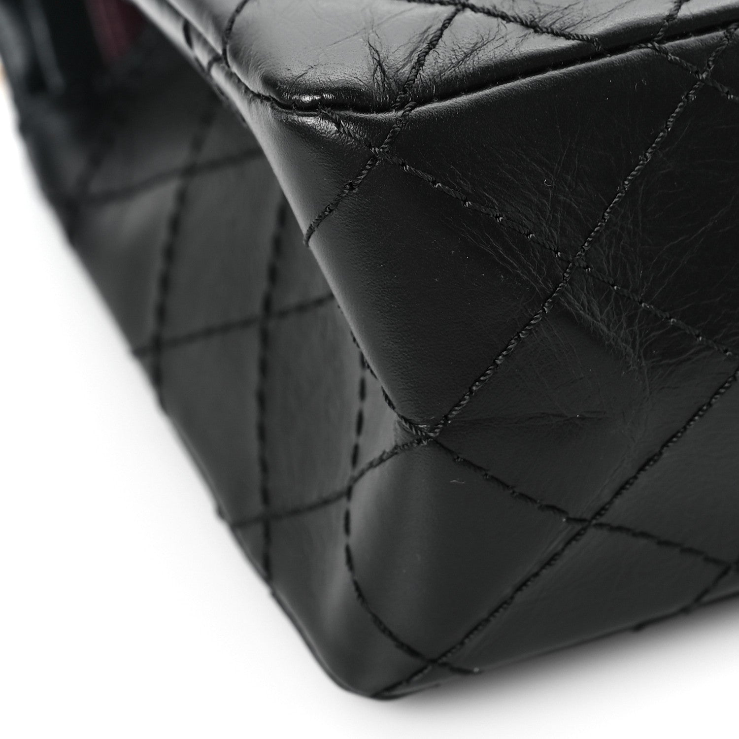 Chanel Aged Calfskin Quilted 2.55 Reissue 225 Flap Black 7 of 8