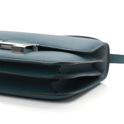 Hermes Swift Constance Verso 18 Colvert Bleu Lin 9 of 10