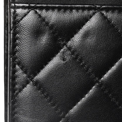 Chanel Lambskin Quilted Wallet On Chain WOC Black 16 of 20