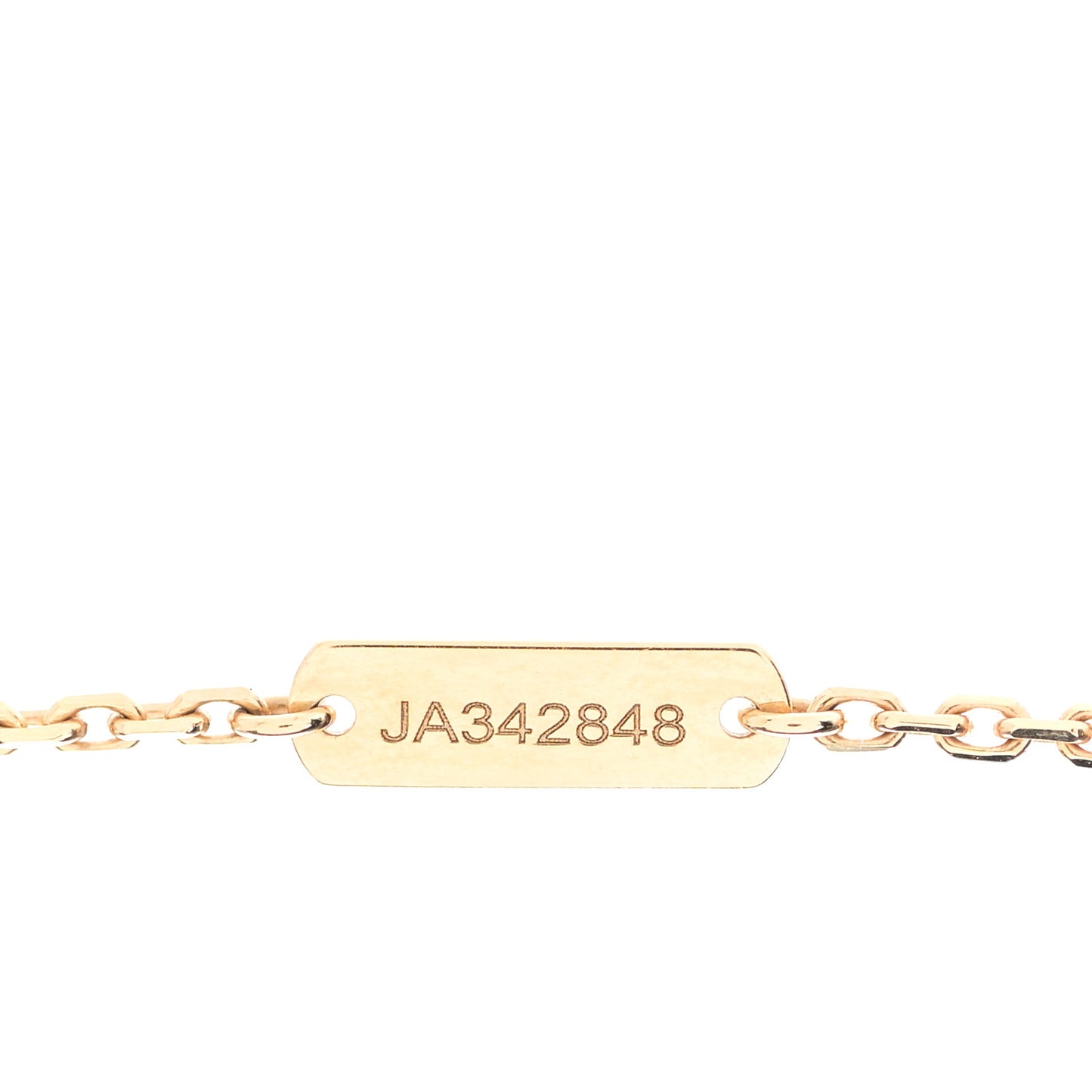 18K Yellow Gold Diamond Yellow Mother of Pearl Vintage Alhambra Pendant Necklace