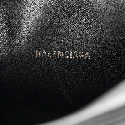 Balenciaga Signature Grained Calfskin Logo XS Ville Camera Bag Black White 6 of 12