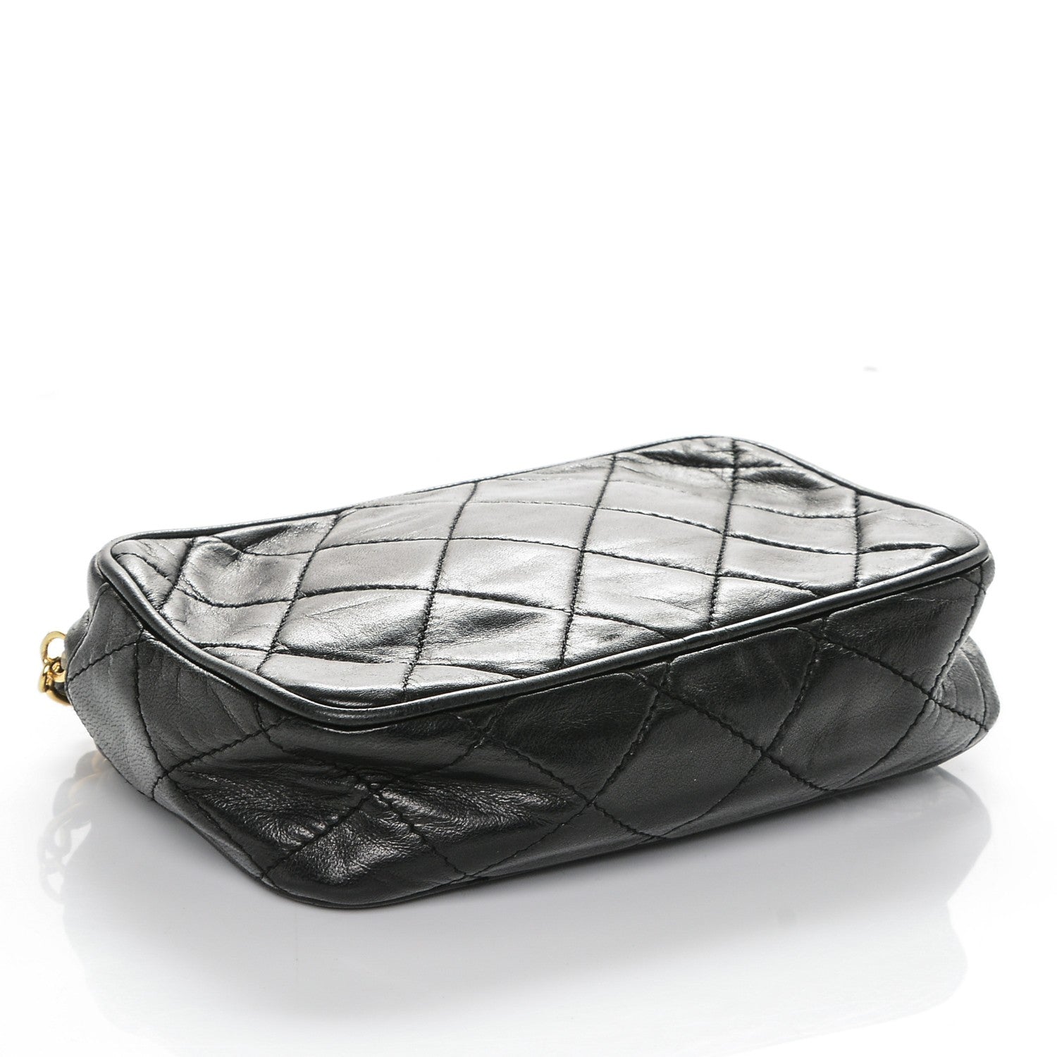 Chanel Lambskin Quilted Tassel Camera Case Black 4 of 7