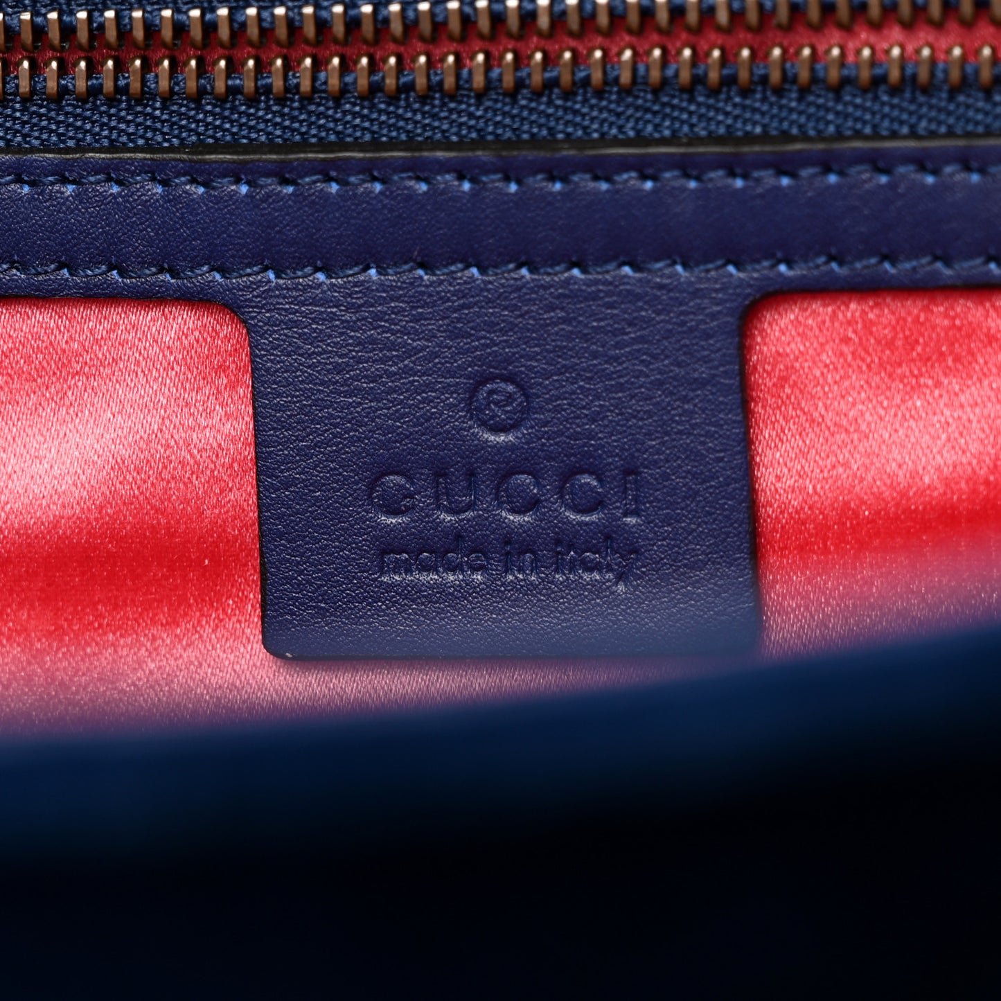 Velvet Matelasse GG Marmont Clutch Cobalt Blue