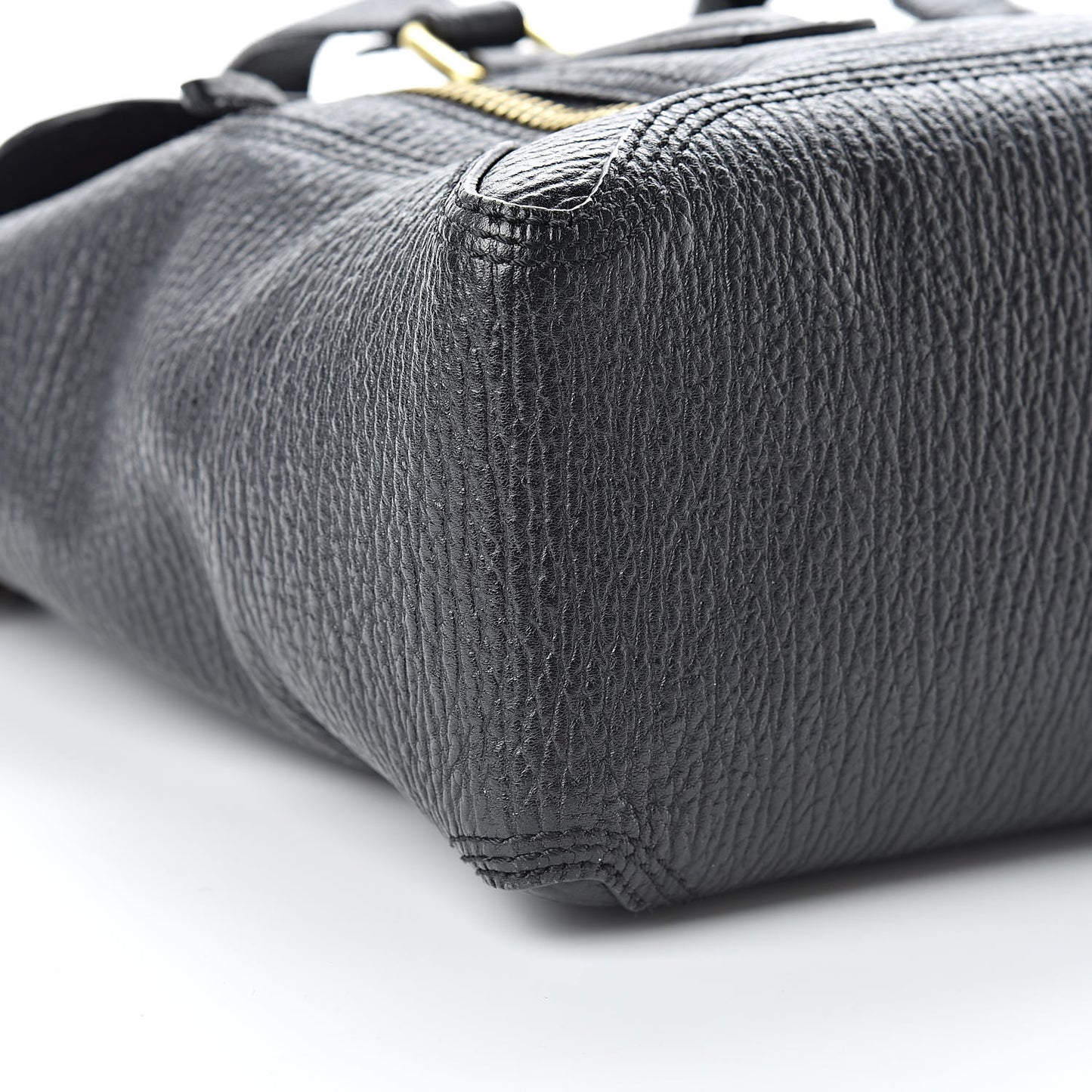 3.1 Textured Calfskin Medium Pashli Satchel Black