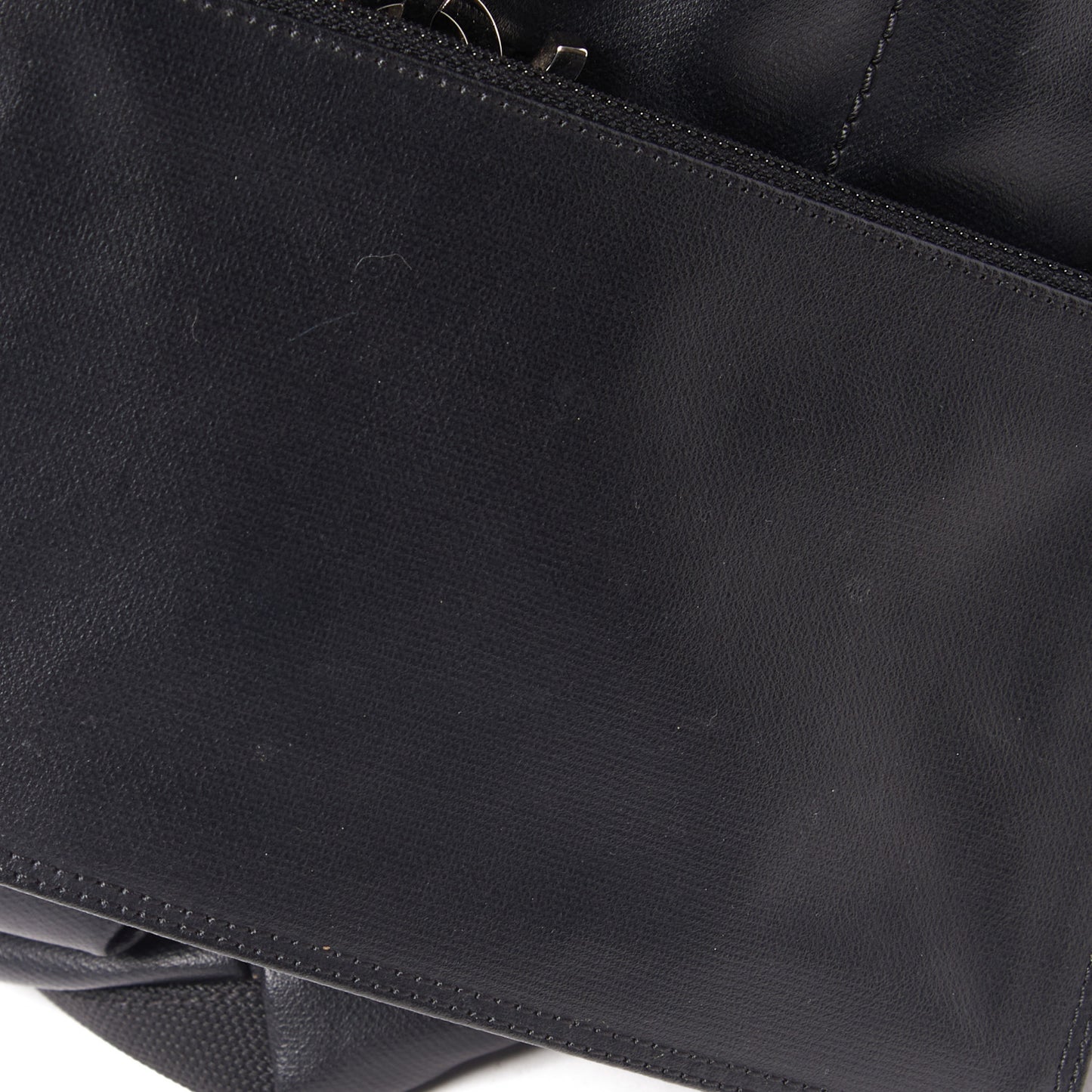 Coated Canvas Quilted Large Paris Biarritz Tote Black