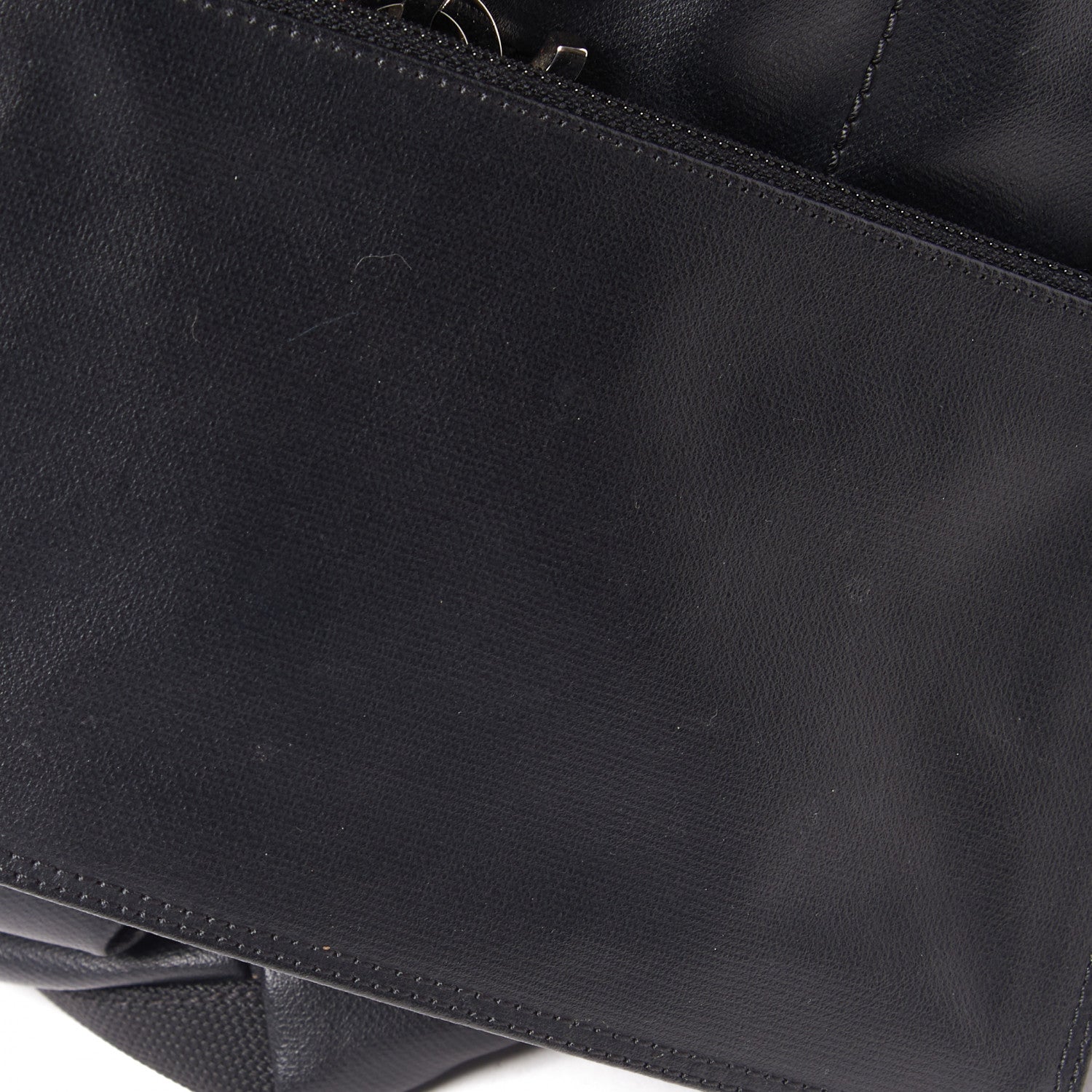 Chanel Coated Canvas Quilted Large Paris Biarritz Tote Black 11 of 12
