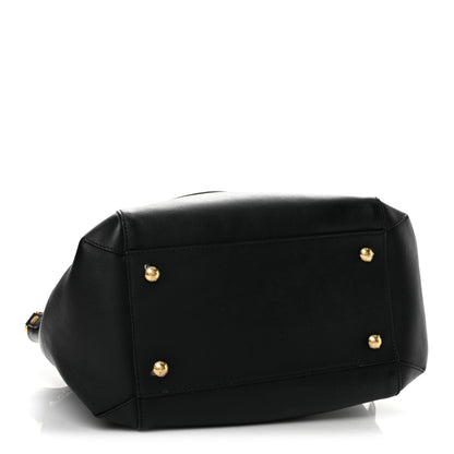 Fendi Vitello Grace King Karligraphy Chain Bucket Bag Black Bisquit 3 of 13