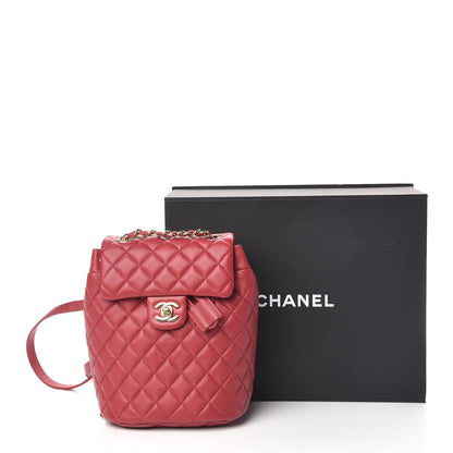 Chanel Calfskin Quilted Mini Urban Spirit Backpack Red 12 of 12