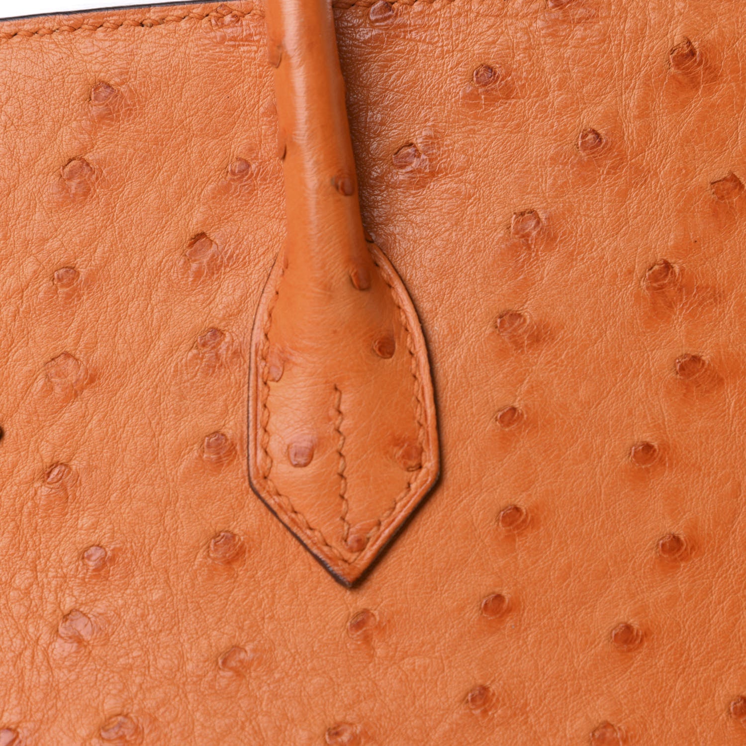 Hermes Ostrich Birkin 35 Orange 12 of 41