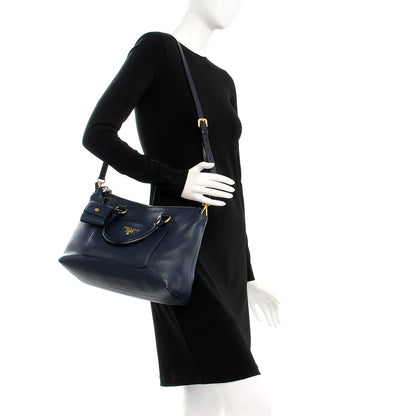 Prada Vitello Daino Tote Baltico 2 of 9