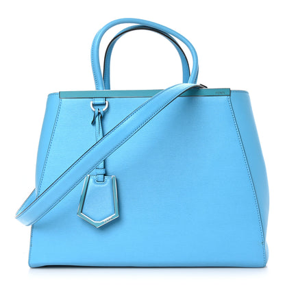 Fendi Vitello Elite Regular 2Jours Tote Maldives 1 of 6