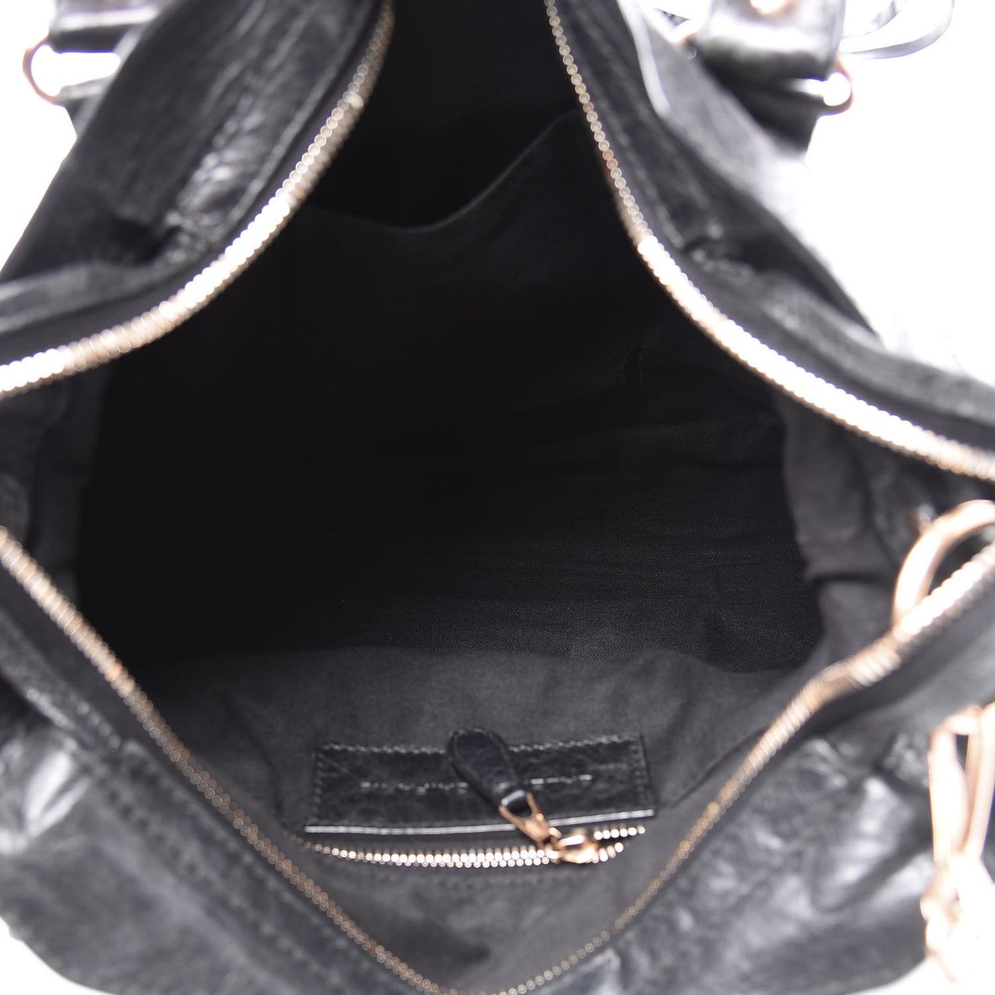 Agneau Giant 12 Rose Gold Hardware Town Black
