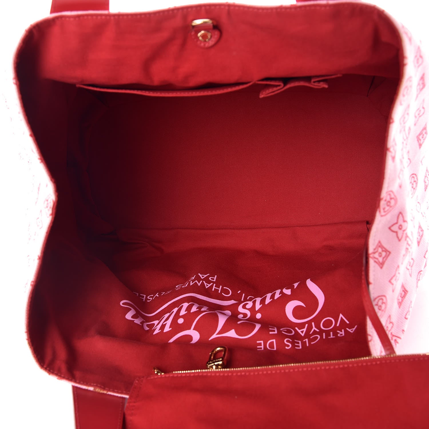 Louis Vuitton Canvas Cabas Ipanema PM Pink 11 of 40